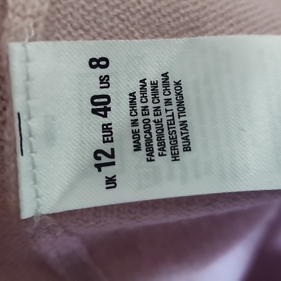 Miss Selfridge Ballerina Pink Bell Sleeves Tie Back Sweater - Picture 4 of 12